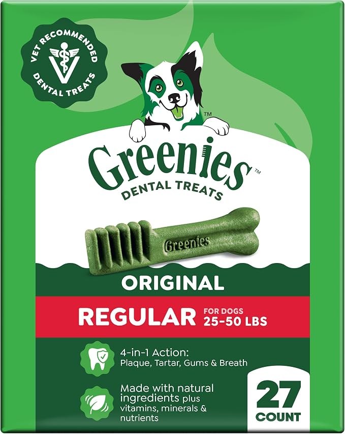 Greenies Original Dental Dog Treats (Regular 27 oz)