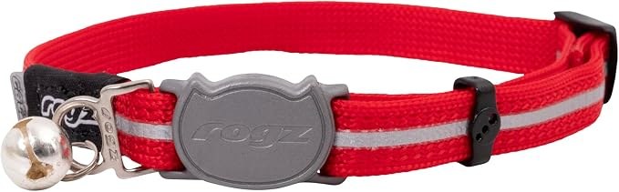 Rogz Reflective Nylon Cat Collar Red