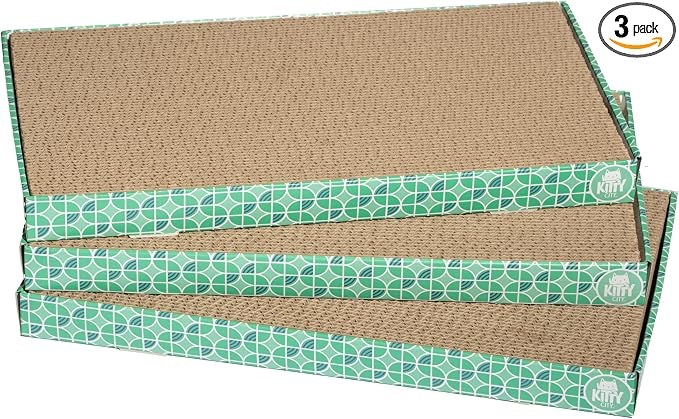 Kitty City XL Wide Corrugate Cat Scratchers 3 Pieces