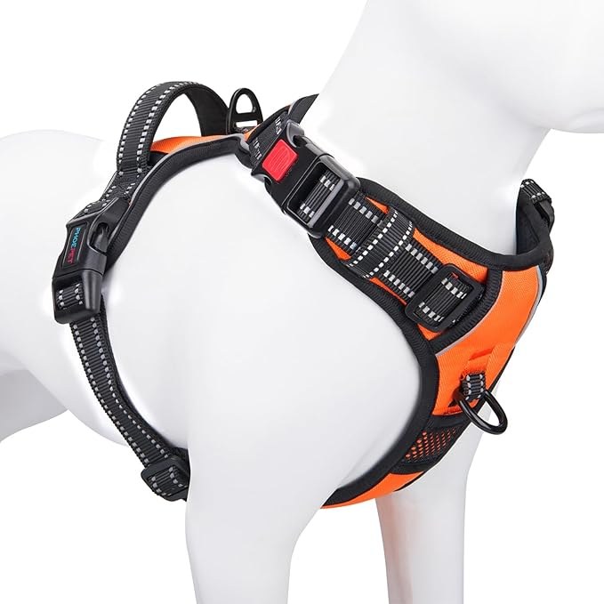 No Pull Dog Harness Medium Orange