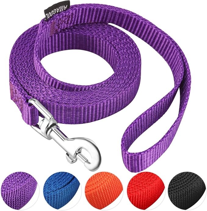 AMAGOOD 6 FT Dog Leash Purple