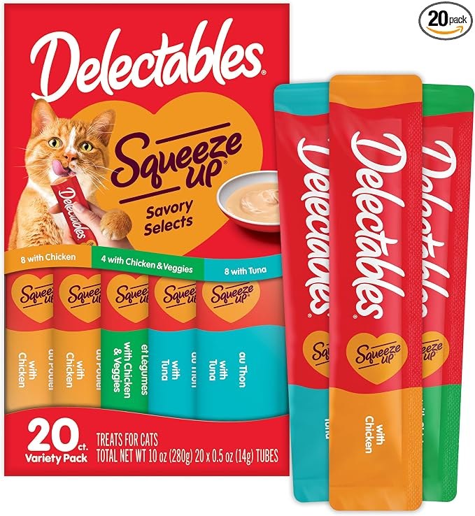Delectables Squeeze Up Variety Pack 20 Tubes