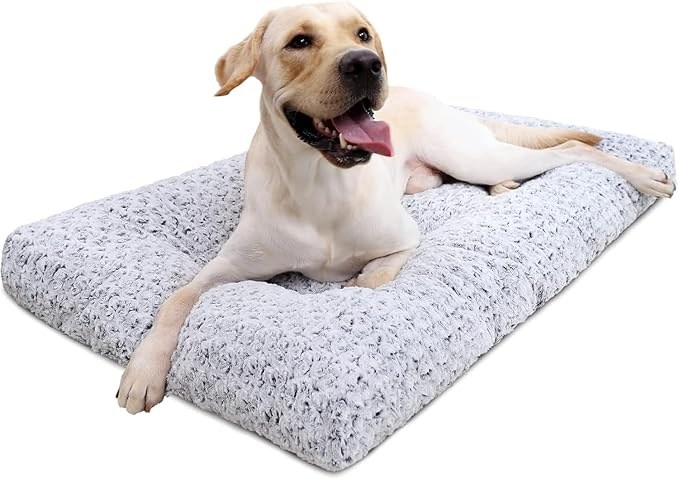 KSIIA Washable Dog Bed Medium Crate Pad 35x23 Inch
