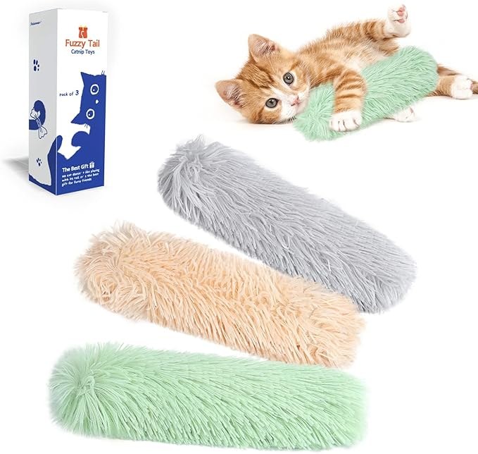 Potaroma Catnip Cat Toys Pillows 3 Pack
