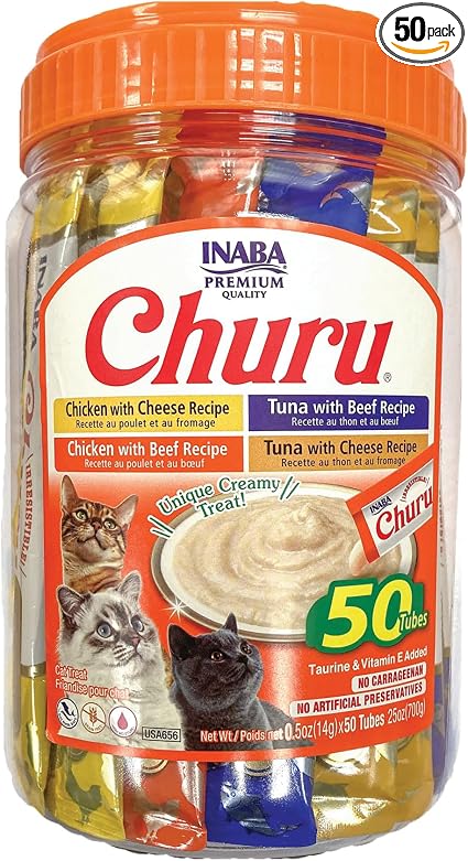 INABA Churu Cat Treats Variety Pack (50 tubes)