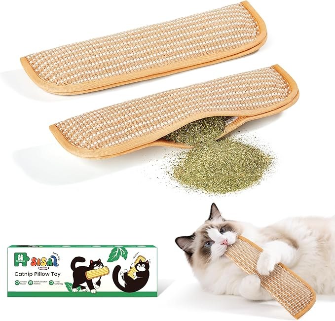 Potaroma Sisal Cat Toys 2 Pack with Catnip
